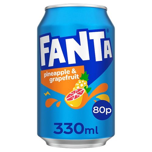 Fanta Can Pineapple Grapefruit Pm 80P 330ml