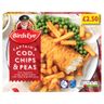 Birds Eye Harry Ramsden's Battered Cod, Chips & Peas PM £2.50 395g