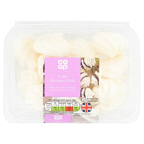Co Op Loved By Us Mini Meringue Shells 58.8G We Get Any Stock