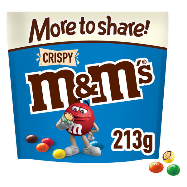 M&Ms Crunchy Caramel 16x130g Pouch SFP In House