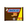 Snickers Caramel, Nougat, Peanuts & Milk Chocolate Bars Multipack £1.35 PMP 3 x 41.7g