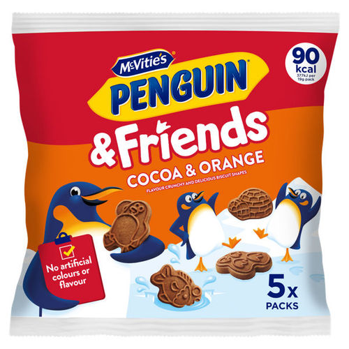 McVities Penguin & Friends Cocoa & Orange 5x20g