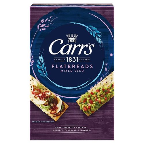 Carr's Flatbread Mixed Seeds Crackers 150g We Get Any Stock
