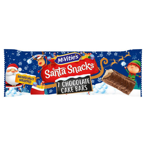 McVitie's Santa Snacks 7 Chocolate Cake Bars 152.6g