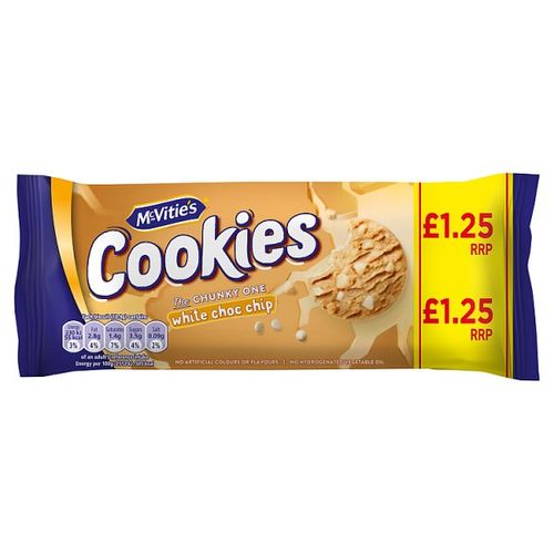 Mcvities White Choc Chip Cookies PM 1.25 150g