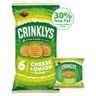 Jacob’s Crinklys Cheese & Onion 30% Less Fat Baked Snacks Multipack 6x23g, 138g