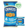 Jacob’s Crinklys Salt & Vinegar 30% Less Fat Baked Snacks Multipack 6x23g, 138g