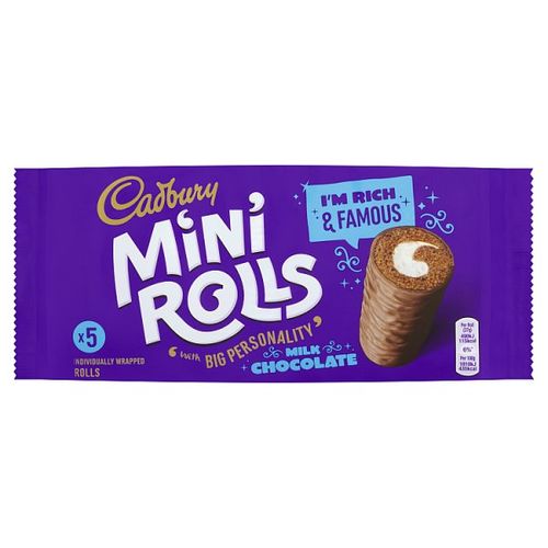 Cadbury Milk Chocolate Mini Rolls 5x26g