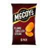 McCoy's Flame Grilled Steak Flavour Potato Crisps 6 x 25g