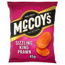 McCoy's Sizzling King Prawn Grab Bag Crisps 45g