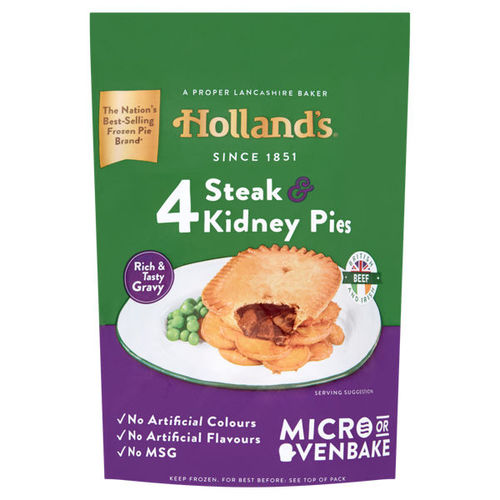 Holland's Steak & Kidney Pies 4pk