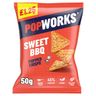 Popworks Sweet BBQ Popped Crisp PM £1.25 50g