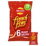 Walkers French Fries Ready Salted Multipack Snacks Crisps 6x18g