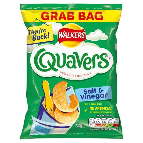 Quavers Salt & Vinegar 34g