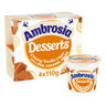 Ambrosia Dessert Pots Vanilla & Caramel Flavour 4 x 110g