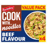 Batchelors Cook with... Noodles Beef Flavour 4 x 60g (240g)