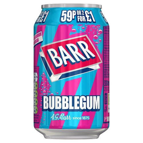 Barr Bubblegum 330ml Can