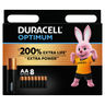 Duracell Optimum AA Batteries Pack of 8