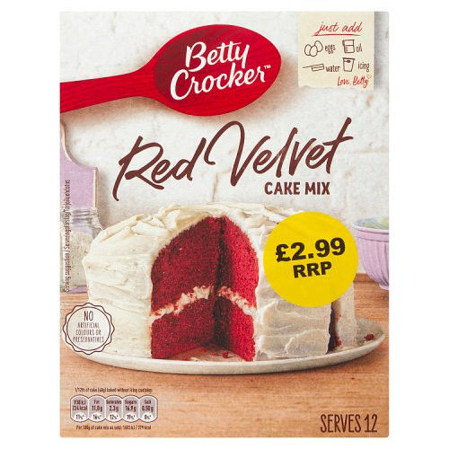 Betty Crocker Red Velvet Cake Mix PM £2.99 425g