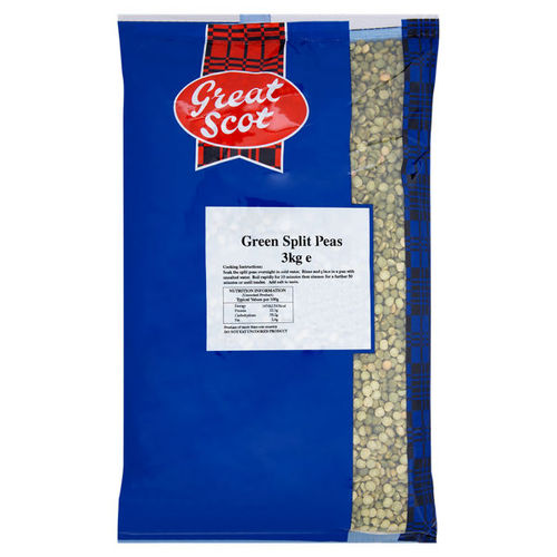 Great Scot Green Split Peas 3kg