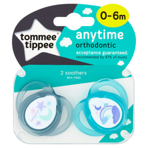 Tommee Tippee Anytime 2 Orthodontic Soothers 0-6m