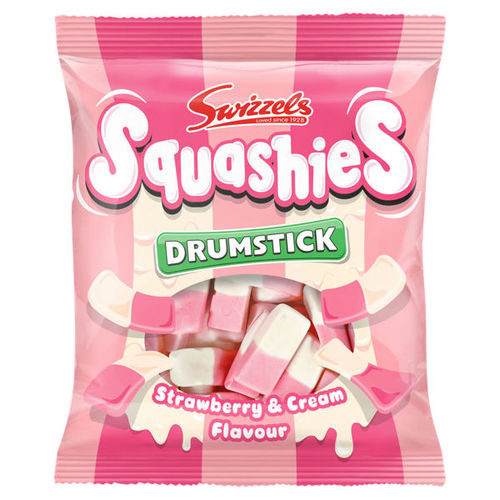 Swizzels Squashies Drumstick Strawberry & Cream Flavour 140g