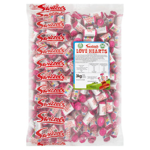 Swizzels Love Hearts Mini Rolls 3Kg