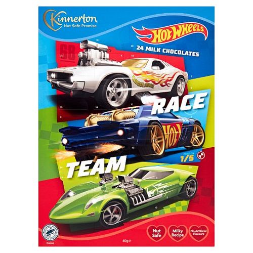 Kinnerton Hot Wheels 24 Milk Chocolates 40g