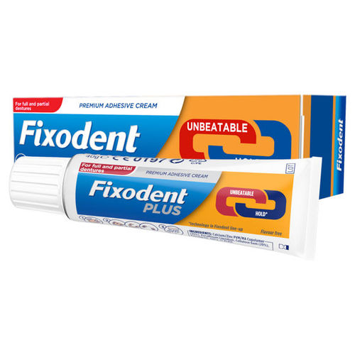 Fixodent Plus Dual Power Denture Adhesive 40g