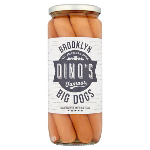 Dino's Famous Brooklyn Big Dogs 720G Drained