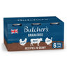 Butcher's Recipes in Gravy Dog Food Tins With Chicken, Beef & Turkey 400g