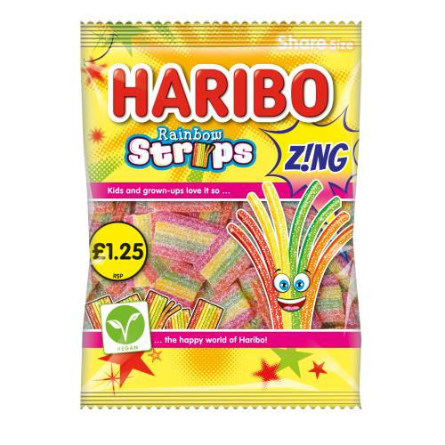 Haribo Rainbow Strips Z!ng PM £1.25 130g