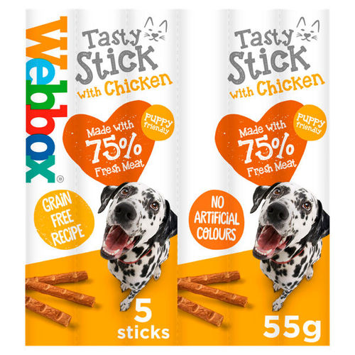 Webbox Large Dogs Delight Sticks Chicken 55g