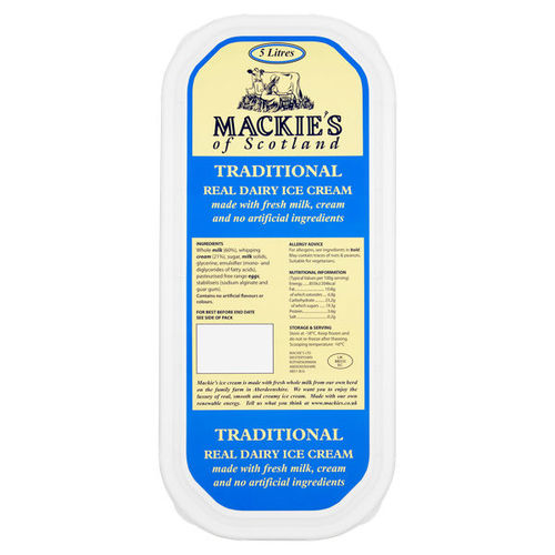 Mackie's of Scotland Traditional Real Dairy Ice Cream 5 Litres