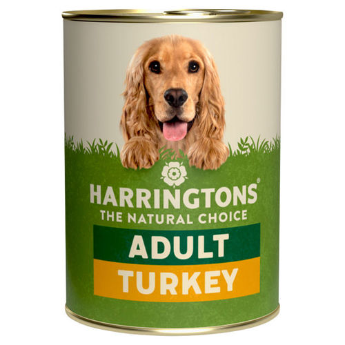 Harringtons Turkey with Vegetables Wet Dog Food Can 400g