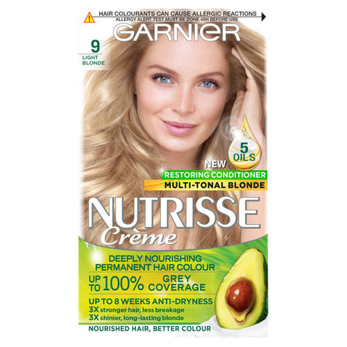 Garnier Nutrisse 9 Light Blonde Permanent Hair Dye