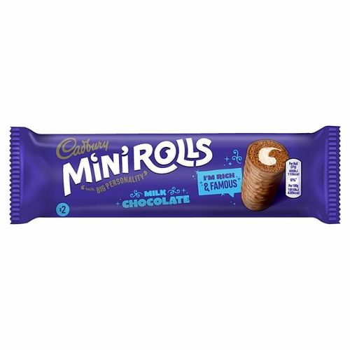Cadbury Mini Rolls Milk Chocolate On The Go 2x26g