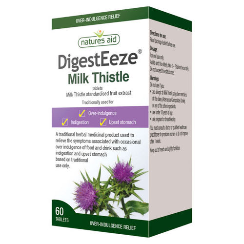 Natures Aid DigestEeze Milk Thistle 60 Tablets