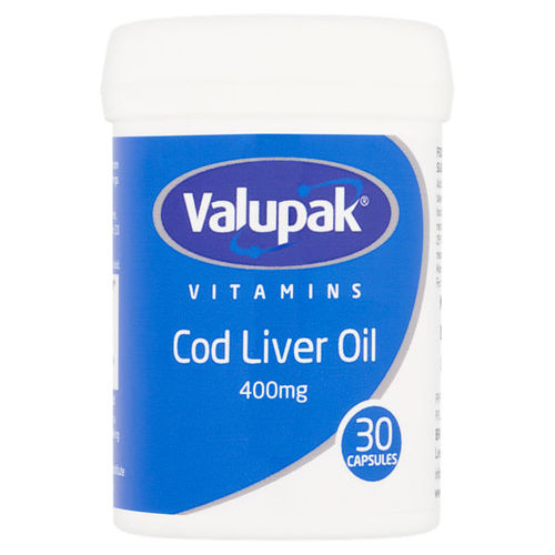 Valupak Cod Liver Oil 400mg 30 Capsule