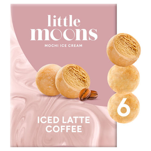 Little Moons Mochi Ice Cream Iced Latte Coffee 6 x 32g (192g)