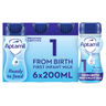 Aptamil 1 First Baby Milk Formula Liquid from Birth Multipack 6x200ml