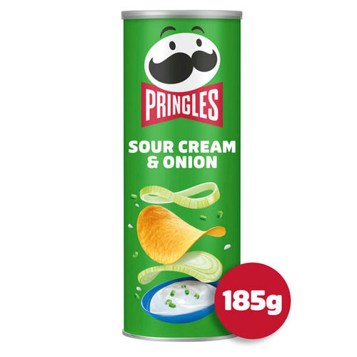 Pringles Sour Cream & Onion 185g - We Get Any Stock