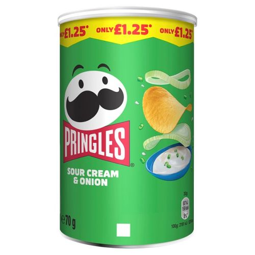 Pringles Sour Cream & Onion PMP £1.25 70g