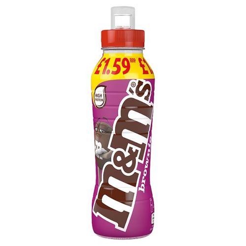 M&M's Chocolate Brownie Milkshake Drink PM £1.59 350ml - We Get Any Stock