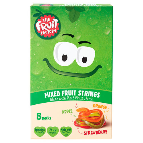 The Fruit Factory Mixed Fruit Strings 5 x 20g (100g)