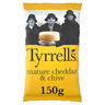 Tyrrells Cheddar & Chive Crisps 150g