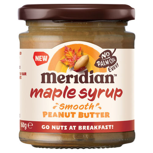 Meridian Maple Smooth Peanut Butter 160g