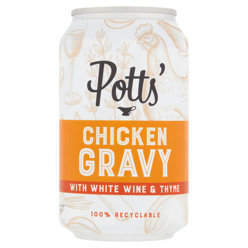 Potts Chicken, White Wine & Thyme Gravy Can 330g