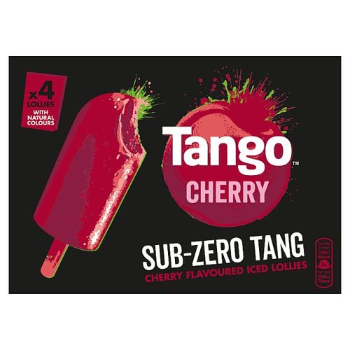 Tango Cherry Sub-Zero Tang Lollies 4pk