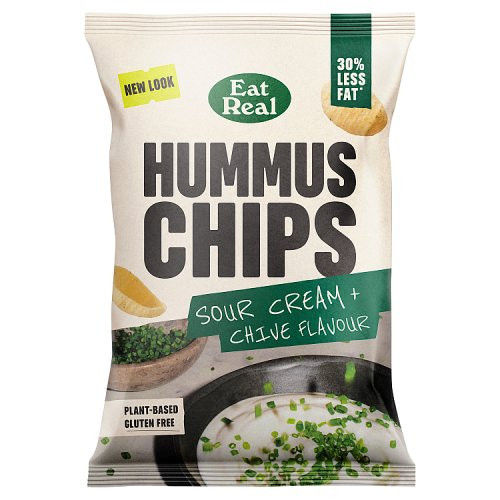 Eat Real Sour Cream & Chive Hummus Chips 110g